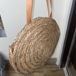 wicker purse